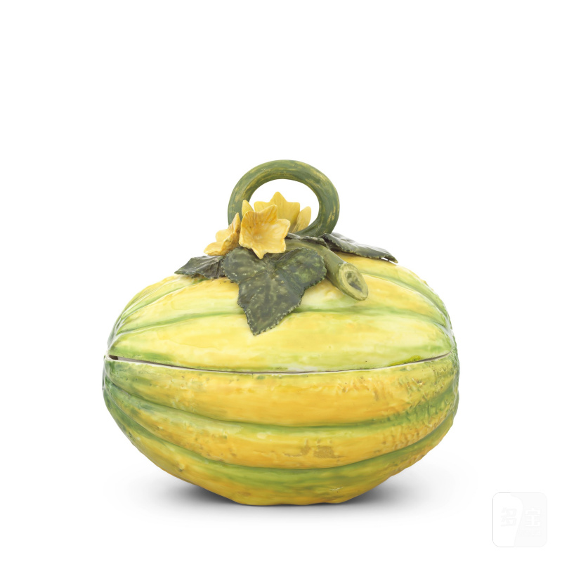 A Chelsea melon tureen and cover, circa 1755 - 图3
